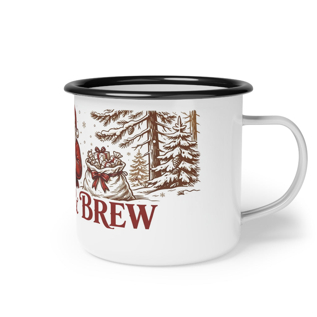 Kettle & Brew Enamel Camp Cup — Santa's Coffee Break